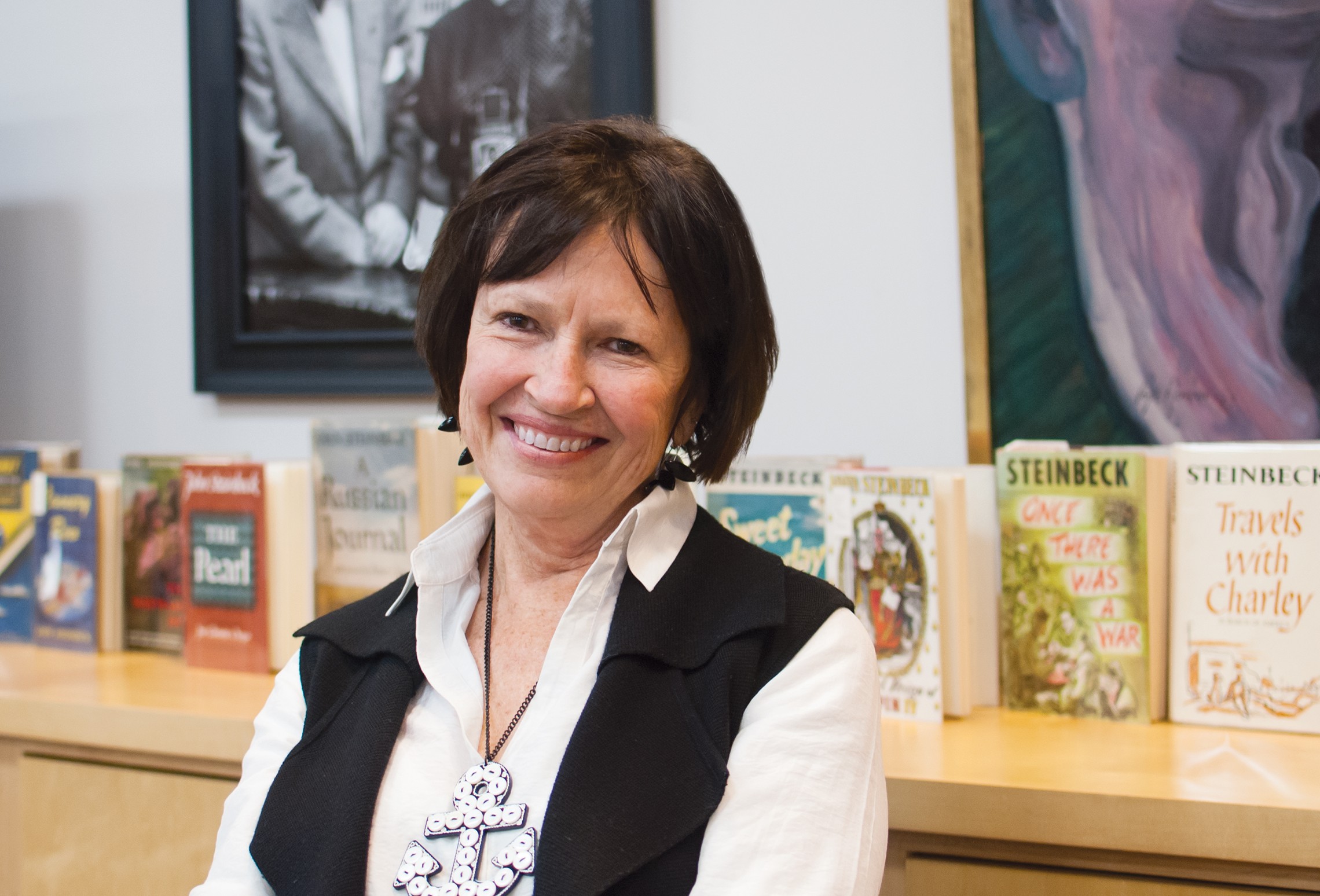 Susan Shillinglaw ’73, an authority on the work of John Steinbeck and a professor at San Jose State University in California.