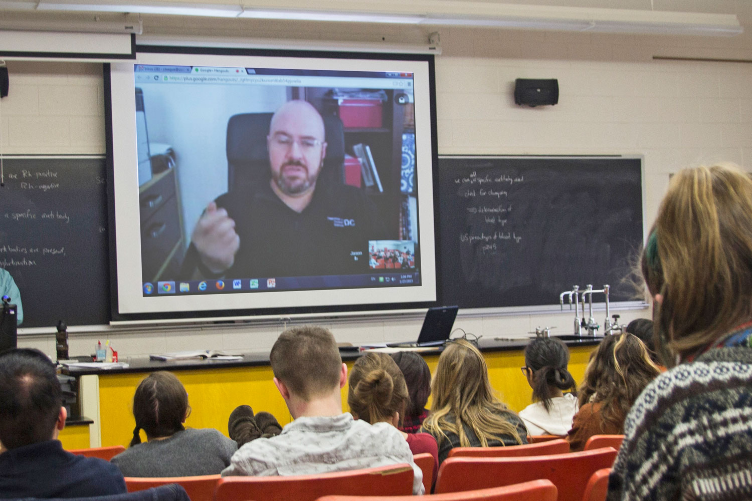 Jason Kolowski '98 joins class remotely