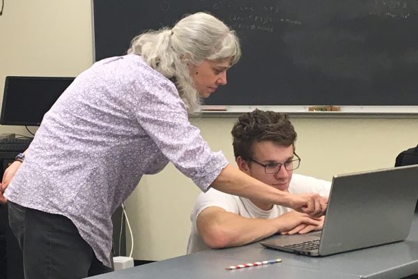 Professor Kara Beauchamp and Cole Horan ’18 have their minds set on exploring a place that’s 5,000 light-years from earth–the Rosette Nebula. “The Rosette Nebula is a star-forming region,” said Professor Beauchamp. “New stars are always being born in our galaxy, and they are usually born in these compact regions that have a lot of gas […]