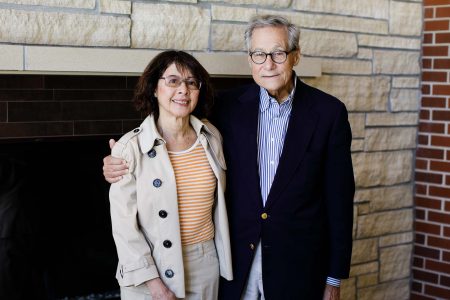 Richard Williams '63 and honorary alumna Marlene Williams