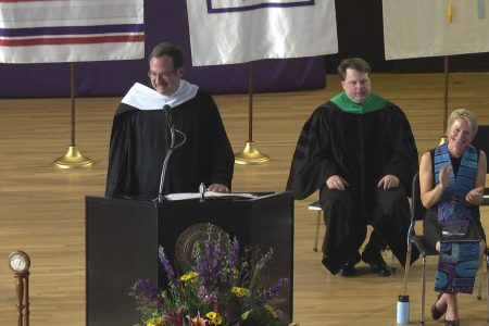 Michael Bellito accepting Leadership & Service Award