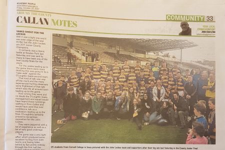 Cornell students in Kilkenny paper 2