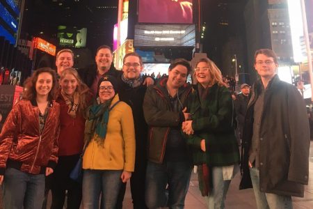 Students enjoy their theatre class in NYC