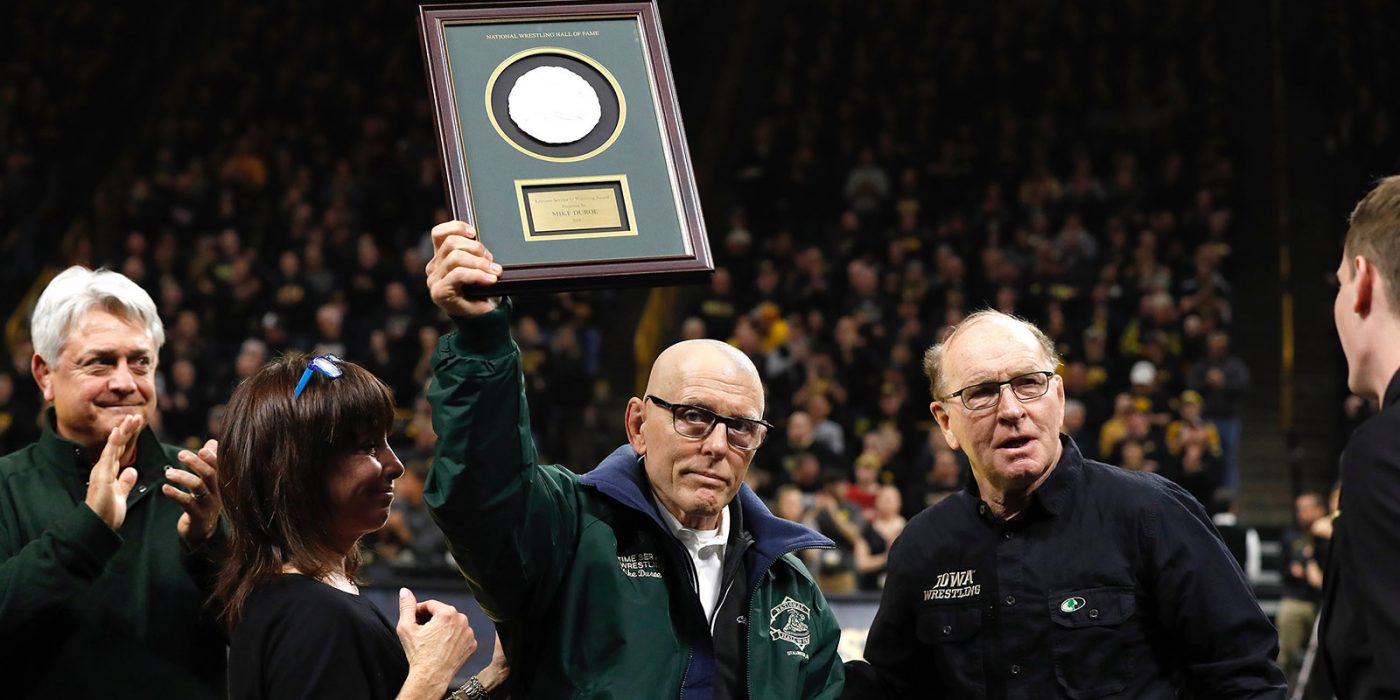 In tribute to Cornell Wrestling Head Coach, Mike Duroe