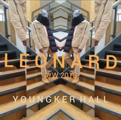 poster advertising fashion show called Leonard