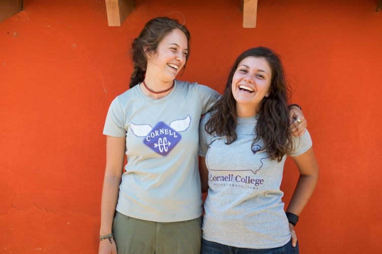 Carly Pierson ’17 (left) Maria Goodfellow ’16 serve as Peace Corps volunteers in Paraguay.