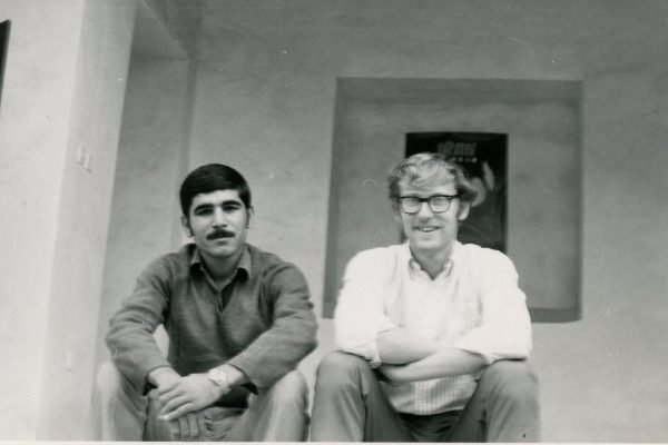 Stephen Grummon ’69 (in white shirt at right) taught English as a second language in Iran. He went on to serve on the National Security Council.