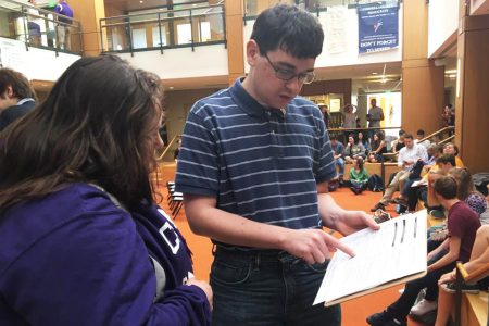 Students are helping other students register to vote on the OC.