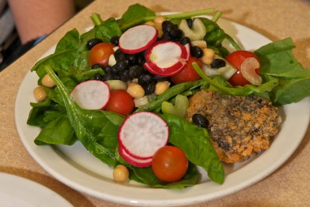 plate with salad