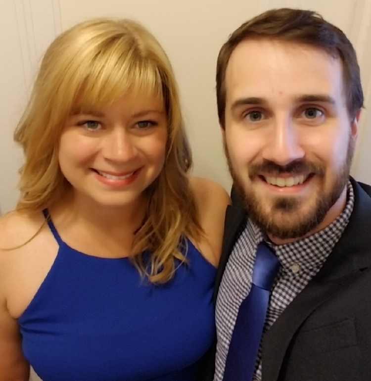 Cate LiaBraaten '12 pictured with her husband, Tim Bingham '13.