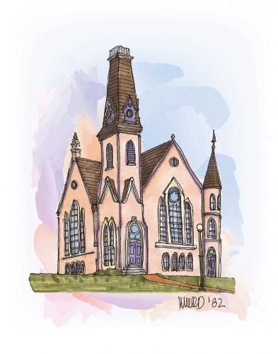 King Chapel illustration by Melissa Wood '82