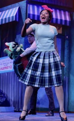 Johnson during a performance of "Little Shop of Horrors"