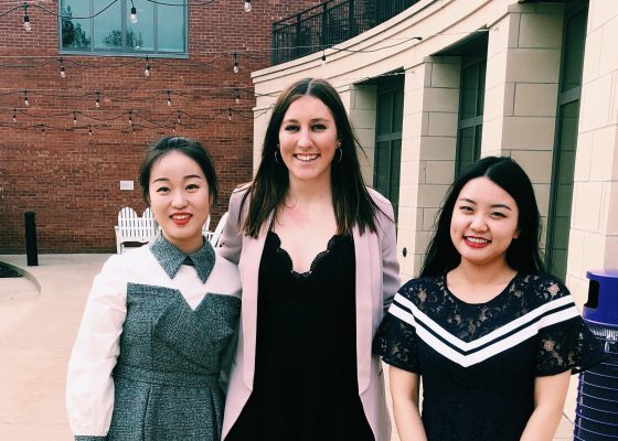 Xinyi Li, Taylor Axelson ’19, Yuzhe Zheng (Scott Gasik not pictured)