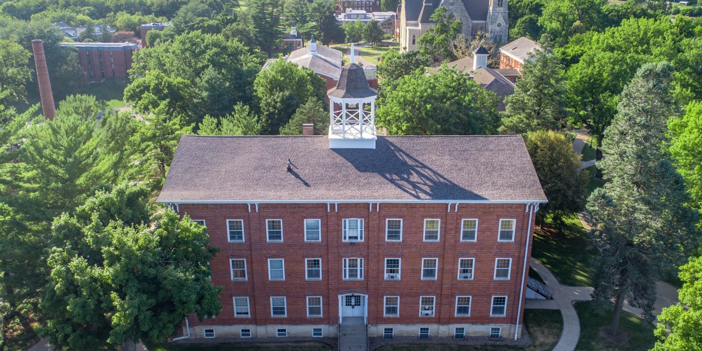 Aerial photo of Cornell College