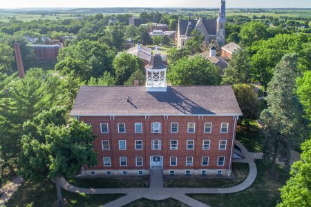 Aerial photo of Cornell College