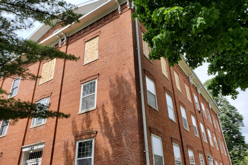 College Hall with windows removed