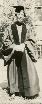 Cornell awarded an honorary doctorate to Ruby Sia, Class of 1910, while she was on a speaking tour of the United States in 1936. 