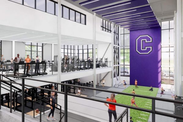 Rendering of a fitness center