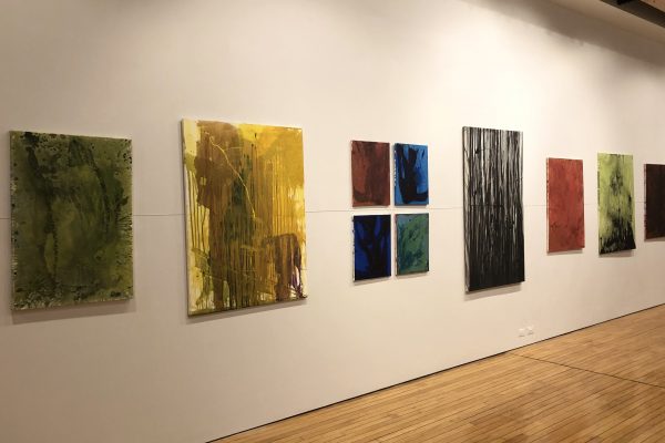 Isaac Wolf’s show, “Acrylic Apparitions " 