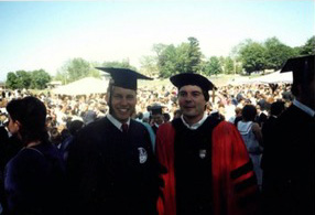 Gilliland with Professor of History Phil Lucas.