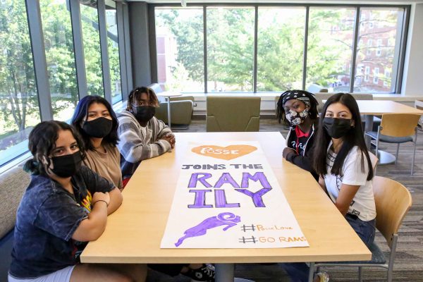 Posse members (from left) Athraa Mhanna, Shirley Romero Carreon, Percy Johnson, Kya Farag, and Natalia Alvarado Martinez. (Not pictured: Trey Lewis, Zoe Lopez, and Layla Powell)