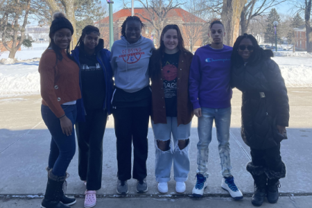 BACO's executive board (from left to right): Ciera Davis, Quelinda Matos, Rachael Adewusi, Claire Gugerty, Anthony Pilgrim, Kimberly Maitland