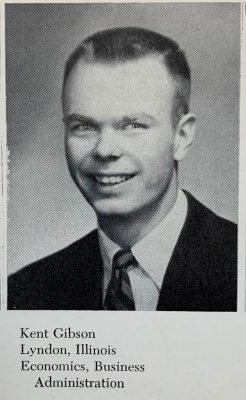 Kent Gibson ’56 (1955 Royal Purple image)