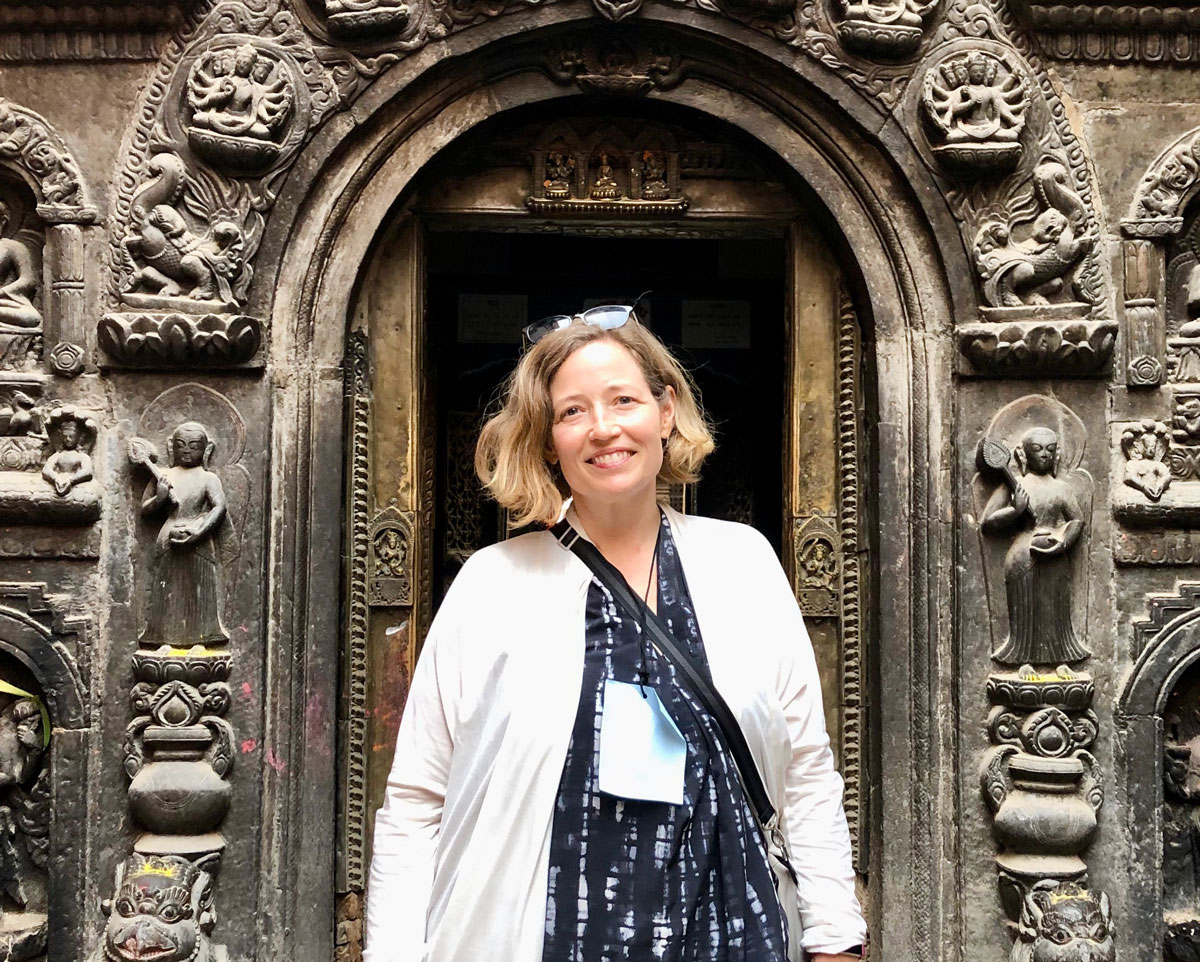 As part of a 2019 Medical Anthropology course in Nepal, Misha Quill and her students visited Patan Durbar Square, a UNESCO World Heritage site. 