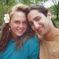 Beth Brouwer Hoyt ’94 and Mike Rashid ’94 in 1993. 