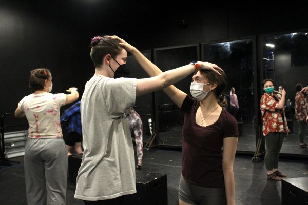 dancers practicing for their show, "Freedom Dances."