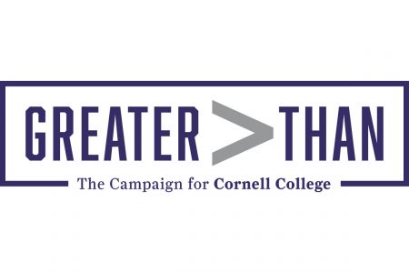Greater Than athletic campaign logo featuring a greater-than symbol between the 2 words