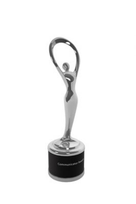 Communicator Award silver trophy