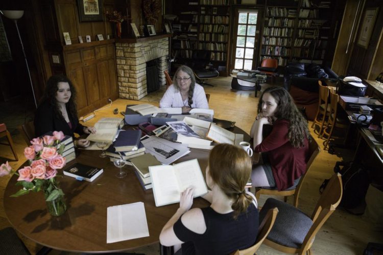 Working in the Van Etten-Lacey House, home of the Center for the Literary Arts, Professor of English Leslie Hankins and her students republished three Winifred Van Etten short stories.