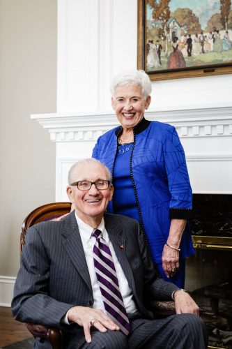 Richard and Norma in the Music Room of Garner President’s House in May 2014. He was elected to the Cornell College Board of Trustees in 1971, the year his daughter entered Cornell, and served almost continuously the rest of his life, including many years as an active Life Trustee. 