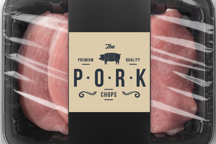 Package of pork chops