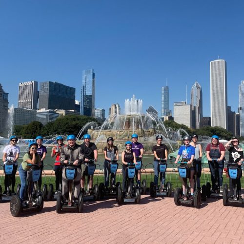 Students in Theatre and the Arts in Chicago enjoy a Segway tour of Chicago. Photo courtesy of Scott Olinger.