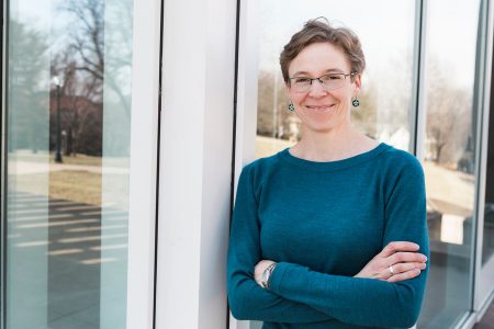 Professor of Geology Emily Walsh. Photo by Robyn Schwab Aaron ’07.