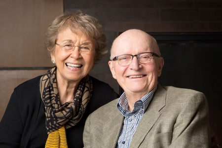 Jon Stark '52 and his wife, Maria Teresita (Terry) Esteva. Cornell College photo.