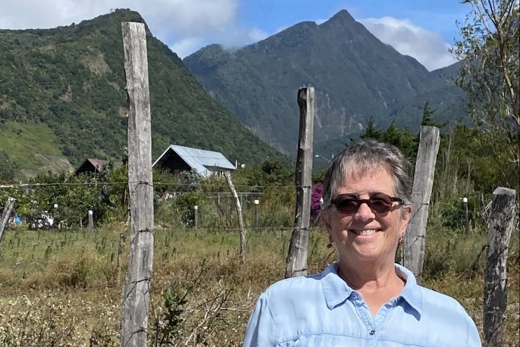 Laurie Lemmlie-Leung ’78 at Volcan Baru, Panama.