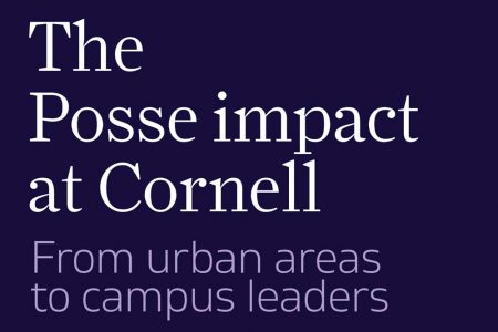 Headline that reads "The Posse Impact: From urban areas to campus leaders"