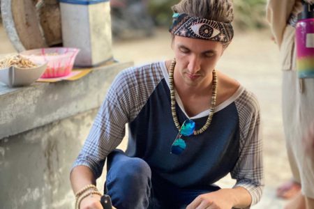 Beckett Christensen ’24 wrote that his background in the service industry provided a sneaky advantage in a foreign space, making him comfortable cooking fried rice with colleagues and teachers, or talking with locals while he studied in Indonesia.