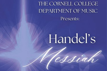 poster announcing the Cornell Music Department performance of Handel's Messiah