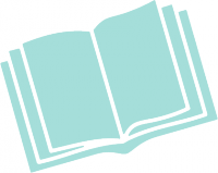 aqua-colored book icon